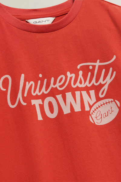 TRIČKO GANT UNIVERSITY TOWN SS T-SHIRT - Fotografia č. 2