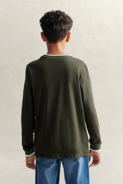 TRIČKO GANT CREST LS T-SHIRT - Fotografia č. 4