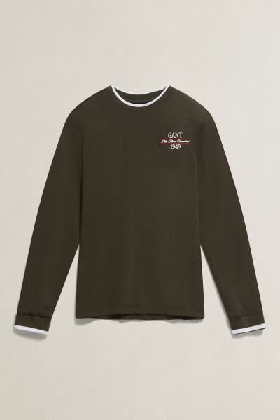 TRIČKO GANT CREST LS T-SHIRT - Fotografia č. 5