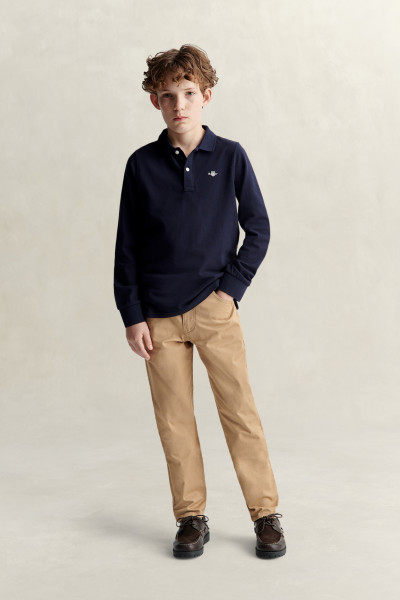 POLOKOŠEĽA GANT SHIELD LS PIQUE POLO SHIRT - Fotografia č. 4