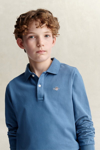 POLOKOŠEĽA GANT SHIELD LS PIQUE POLO SHIRT - Fotografia č. 3