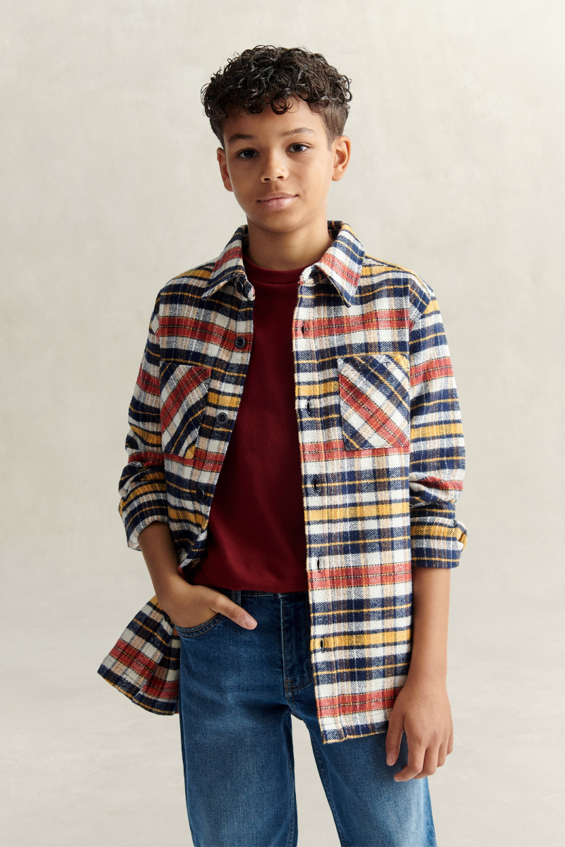 KOŠEĽA GANT BLOCK CHECK OVERSHIRT EVENING BLUE