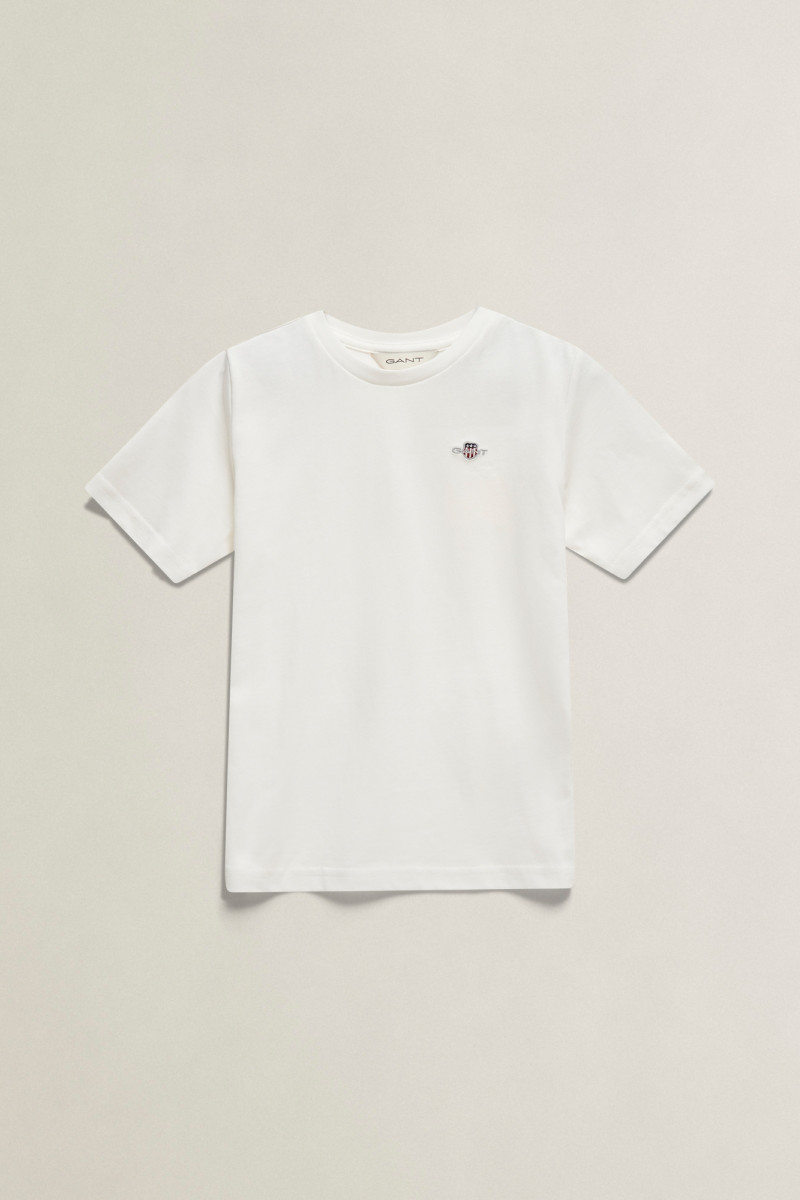 TRIČKO GANT SHIELD SS T-SHIRT WHITE