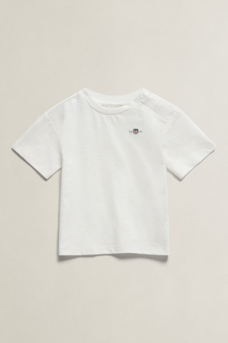 TRIČKO GANT SHIELD SS SLUB T-SHIRT WHITE