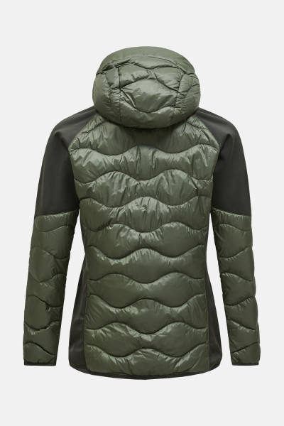 DZSEKI PEAK PERFORMANCE M HELIUM DOWN HYBRID HOOD-AVID BEIGE - Kép 3