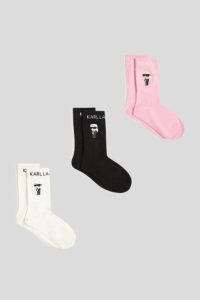 ZOKNI KARL LAGERFELD K/IKON SOCK 3PK - Kép 1