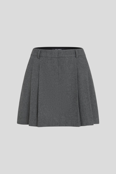 SZOKNYA KARL LAGERFELD FLANNEL PLEATED MINI SKORT - Kép 1