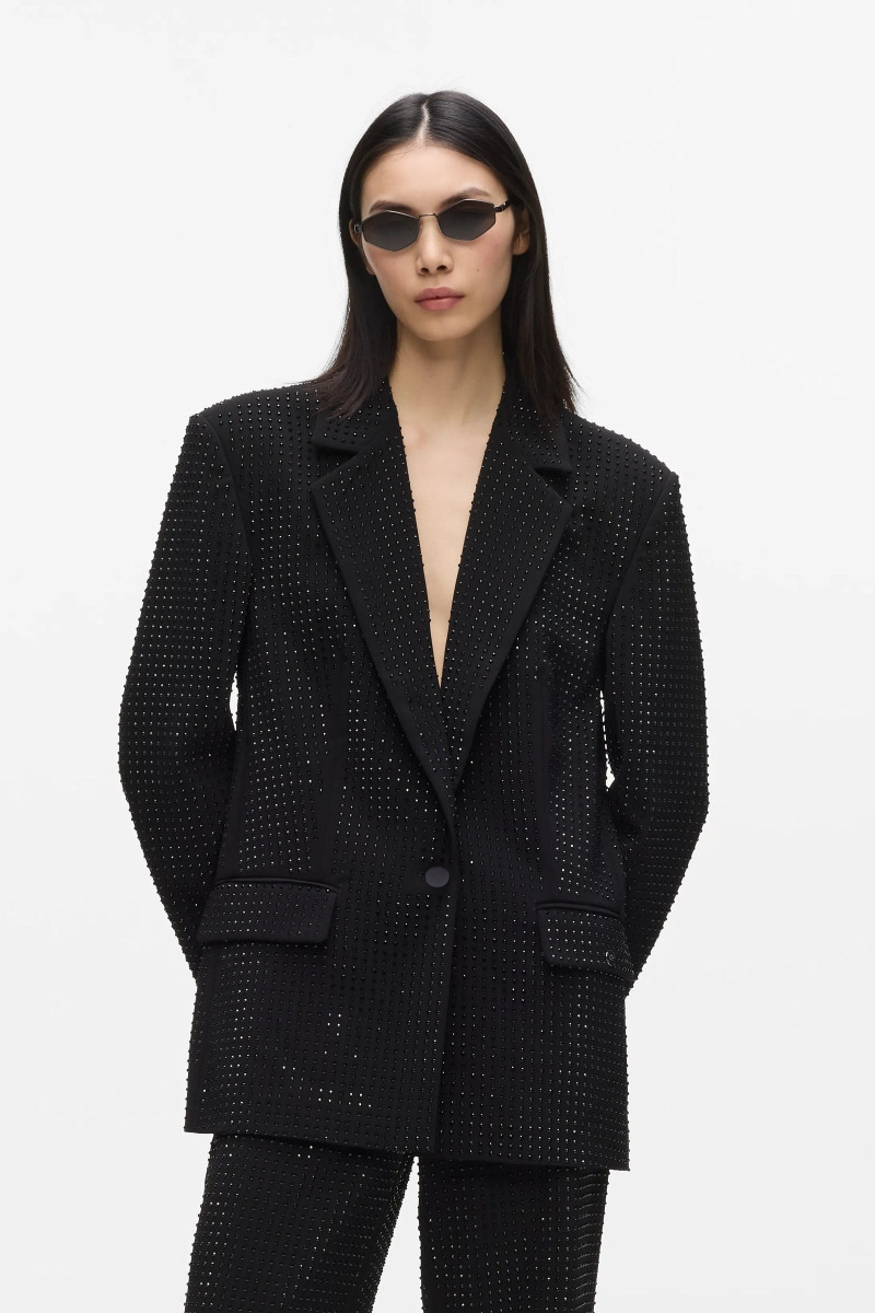 Sako Karl Lagerfeld Embellished Tailored Blazer Black