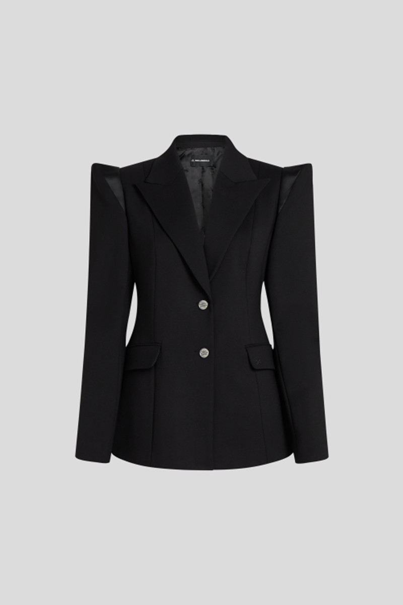Sako Karl Lagerfeld Studio Structured Blazer Black
