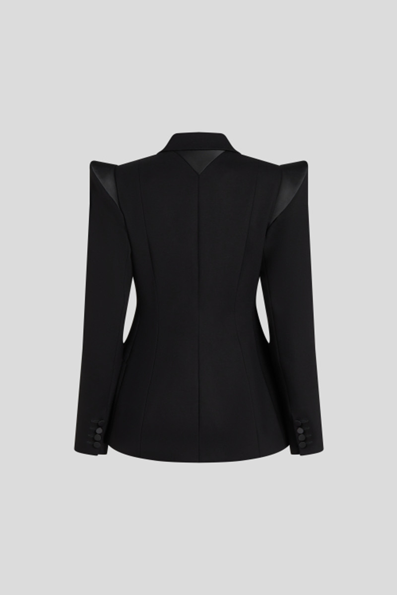 Sako Karl Lagerfeld Studio Structured Blazer Black