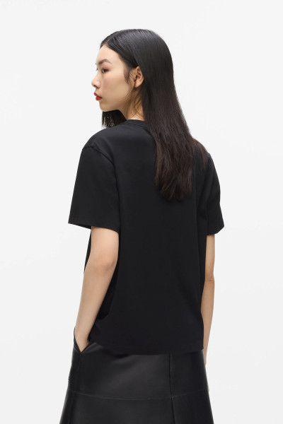 PÓLÓ KARL LAGERFELD RHINESTONE AUTOGRAPH T-SHIRT - Kép 2