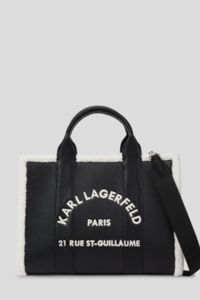 RETIKÜL KARL LAGERFELD K/RSG MD SQUARE TOTE SHEARLING - Kép 1