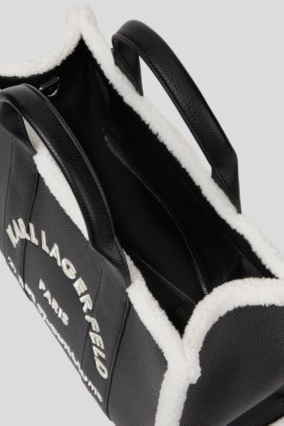 RETIKÜL KARL LAGERFELD K/RSG MD SQUARE TOTE SHEARLING - Kép 3