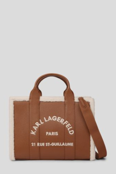 RETIKÜL KARL LAGERFELD K/RSG MD SQUARE TOTE SHEARLING - Kép 1