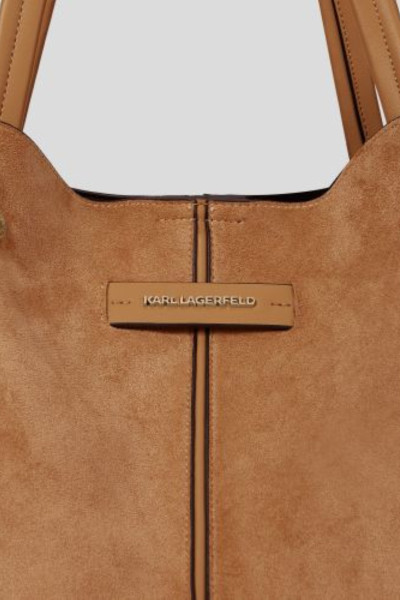 RETIKÜL KARL LAGERFELD K/PIERCED LG TOTE SUEDE - Kép 4