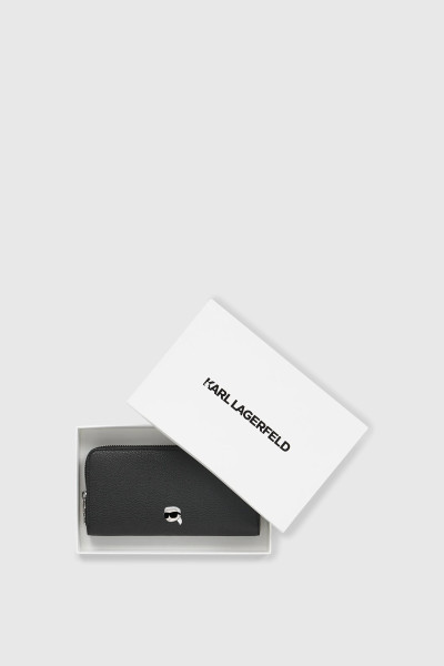 PEŇAŽENKA KARL LAGERFELD IKON PEBBLE CONTINENTAL WALLET - Fotografia č. 2